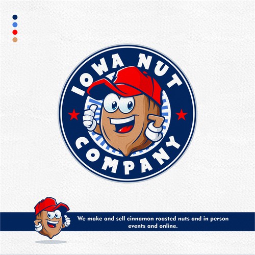 Super fun Super fun roasted nut business logo