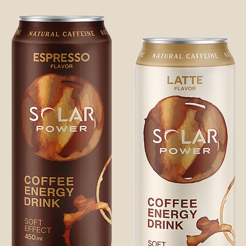 Solar Power Coffee Energy Drink concept