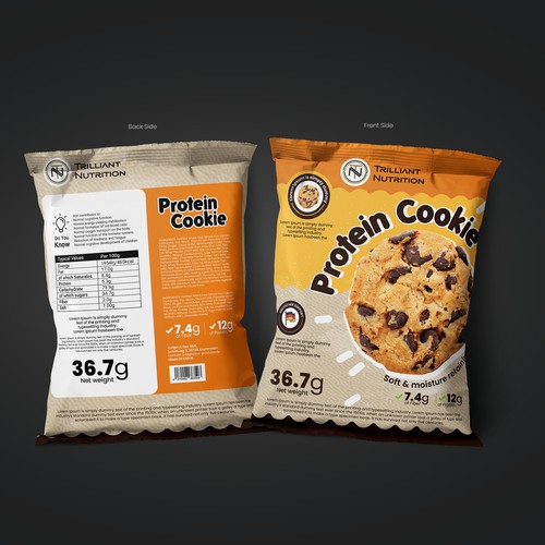 Protein Cookie Package Design