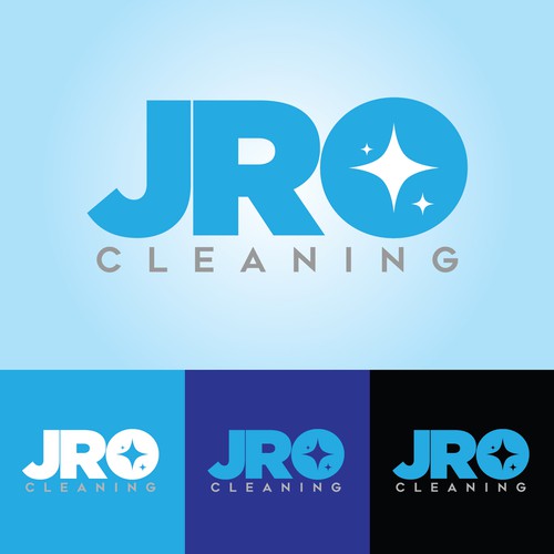 Clean professional logo for JRO Cleaning
