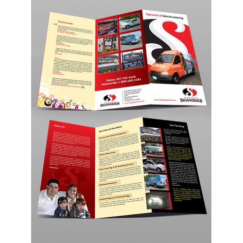 Create the next brochure design for Sebago Signworks