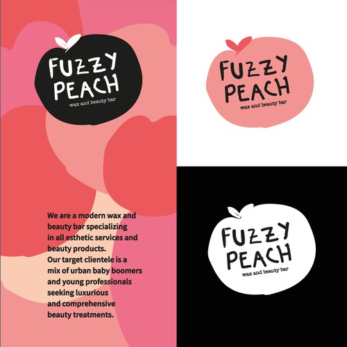 Logo Fuzzy peach beauty bar