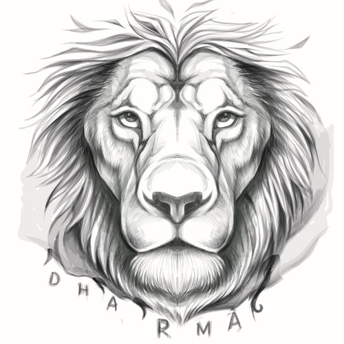 DHARMA LION HAND TATTOO DESIGN