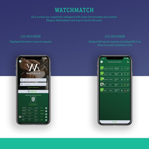 UI Design For Watchmatch