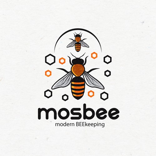 mosbee - urban beekeeping Logo