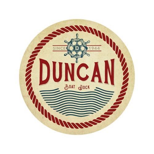 Logo for a vintage boat dock