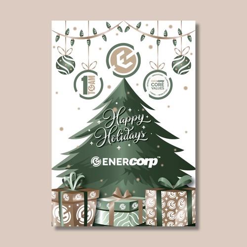 Christmas Card Design for EnerCorp