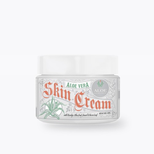 Aloe Vera Skin Cream design proposal for Aloe Skincare Company
