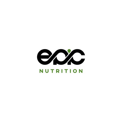 Unique writing letter EPIC logo