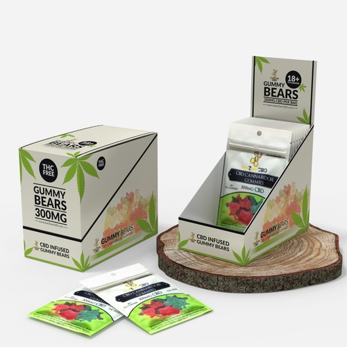 Display box for CBD Gummy