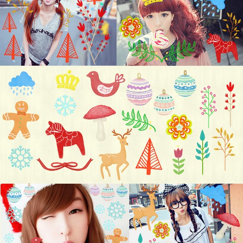 Stickers for Stylish Collage App