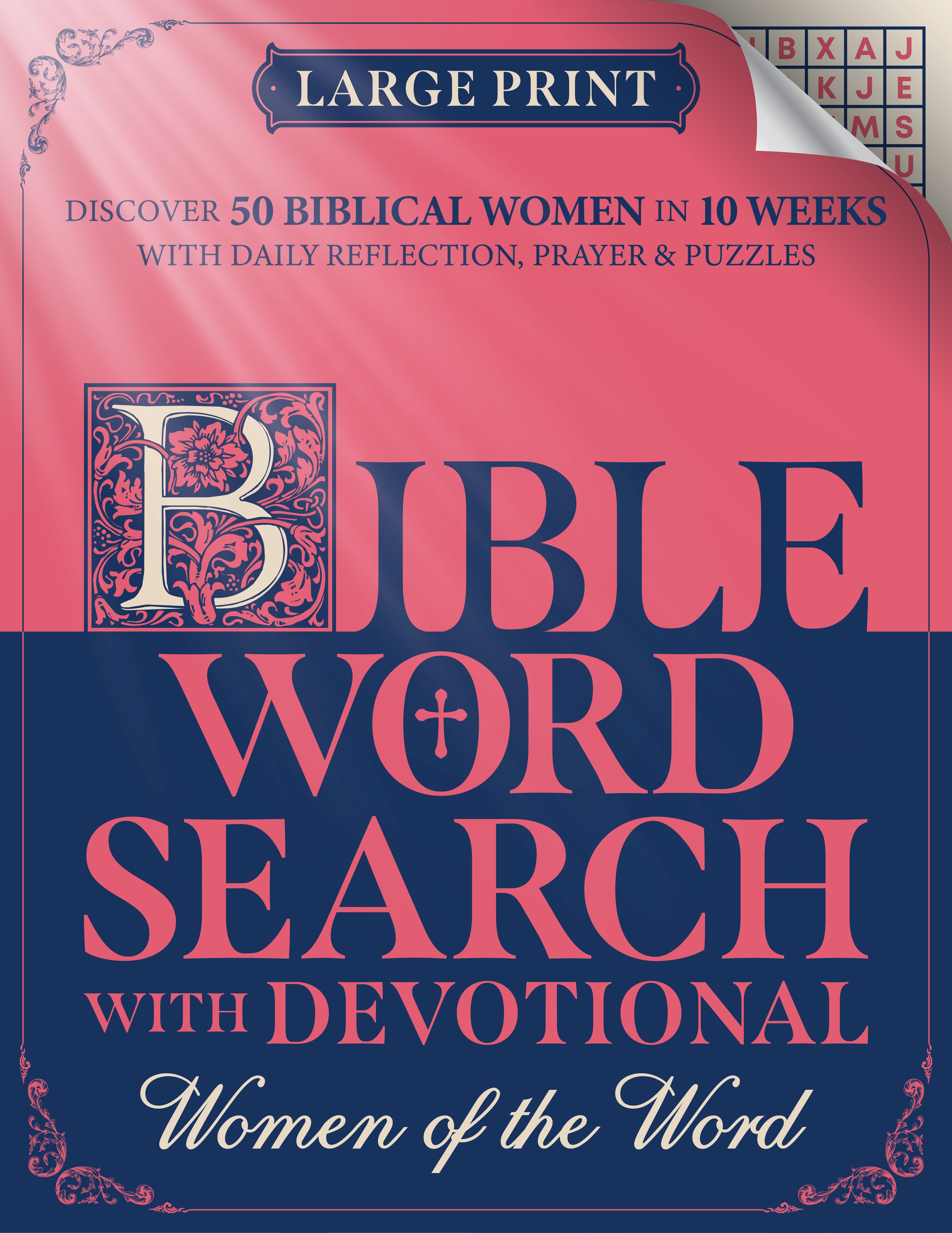 Need a book cover for Bible Word Search Devotional to cut through competition with a creative idea!