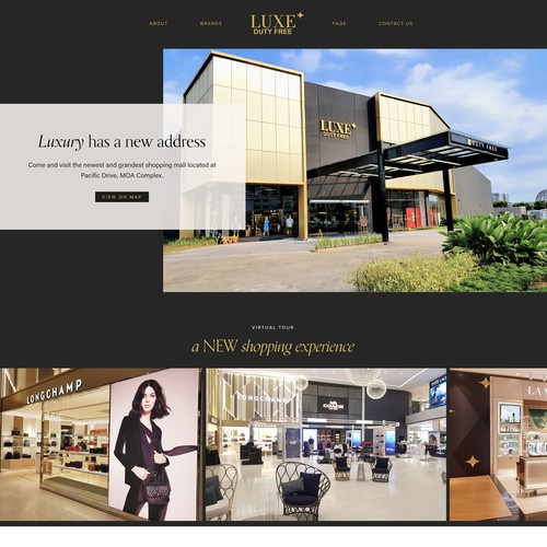 Sleek and Simple Website for a Luxury Mall