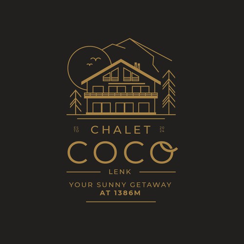 Logo for a vacation apartment in the Swiss Alps