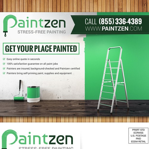 Create a business postcard for Paintzen