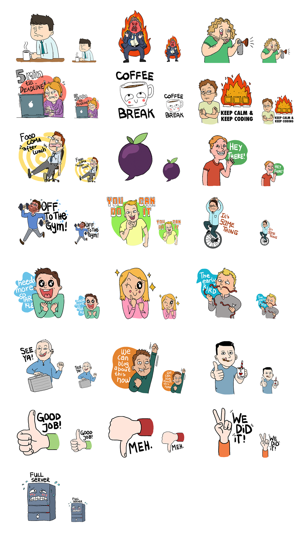 Create cool Emoji-Stamps for an awesome Business Chat