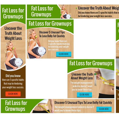 Create Banners for Fat Loss for Grownups