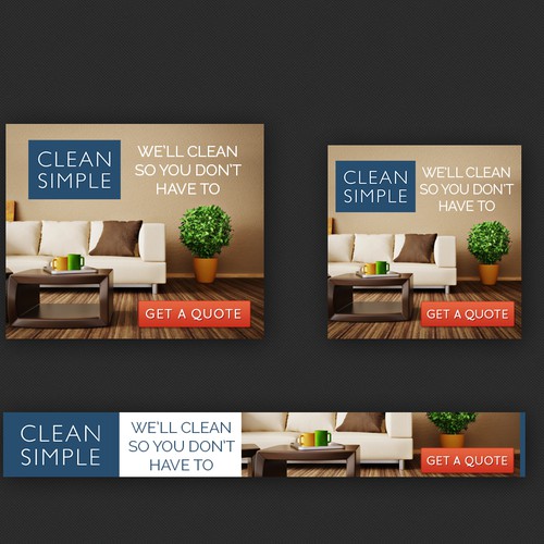 Clean Simple Display Ads