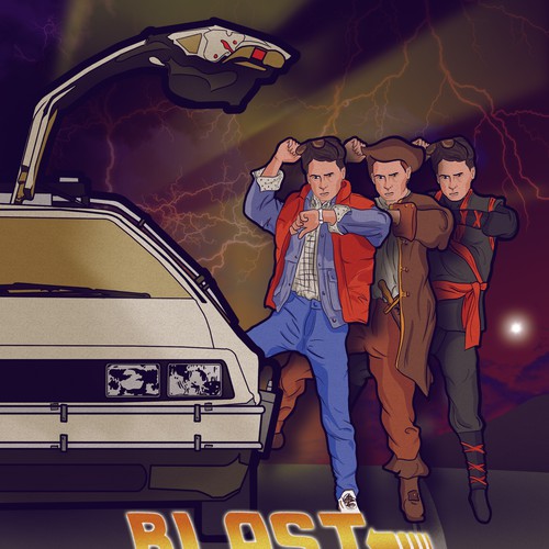 Back to the future inspired poster