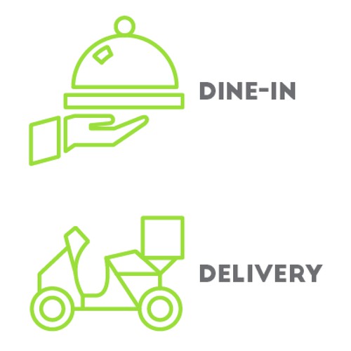 Icons for a food app.