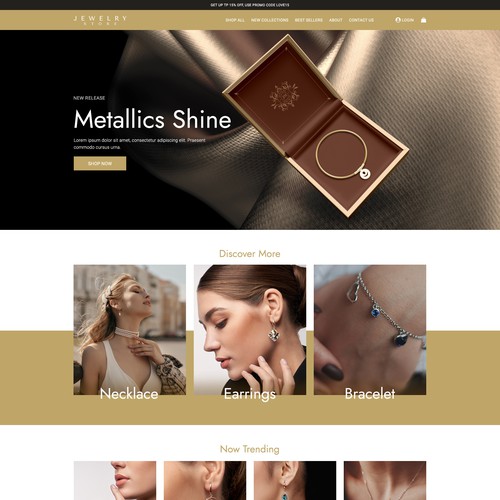 Wix website for Jewelry 