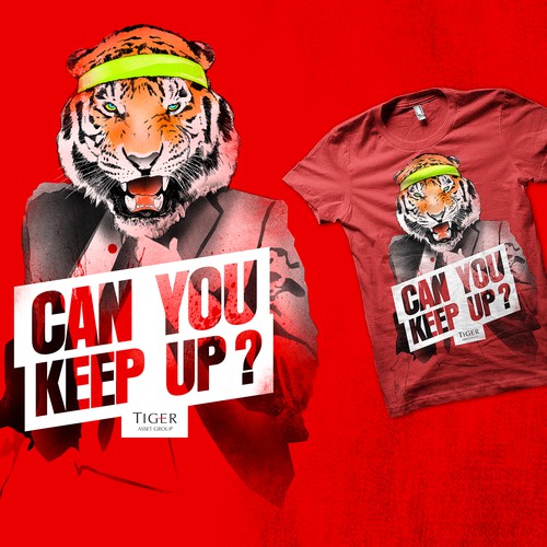 Create a run club Tshirt design for TIGER ASSET GROUP