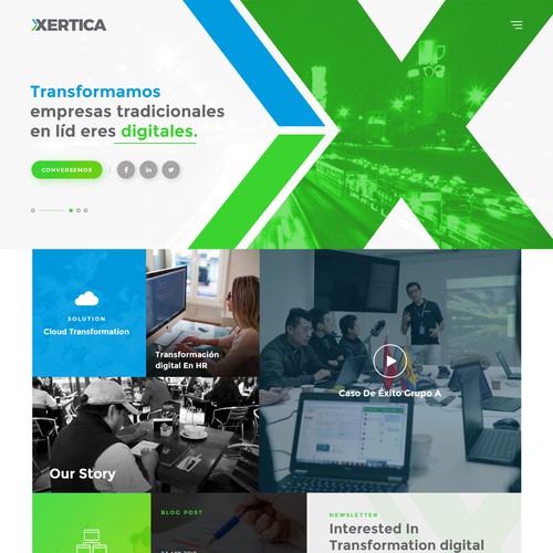 Xertica Cloud Consulting Website Design