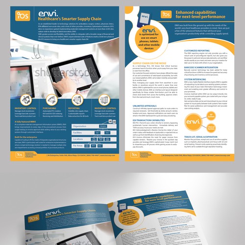 Create a visually appealing brochure (all text provided)
