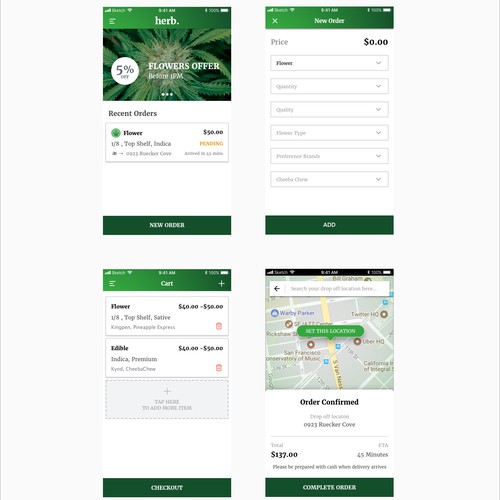 herb. Weed delivery made easy