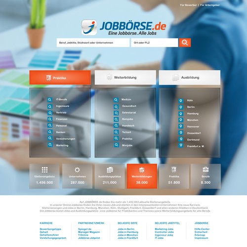 Redesign of Huge German Jobboard 