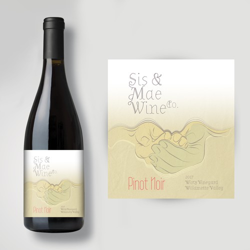 Sis & Mae Wine label