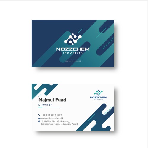 Business Card Design for Nozzchem Indonesia