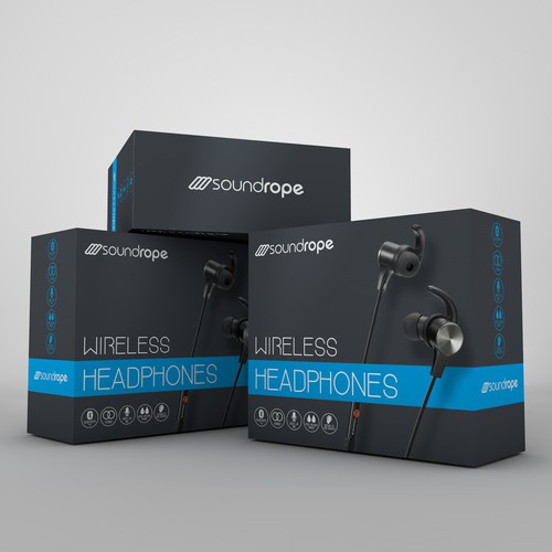 Minimalist package design for Soundrope