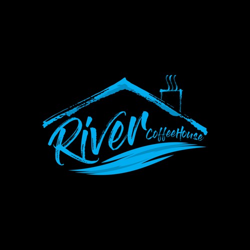 River Coffeehouse Logo Design