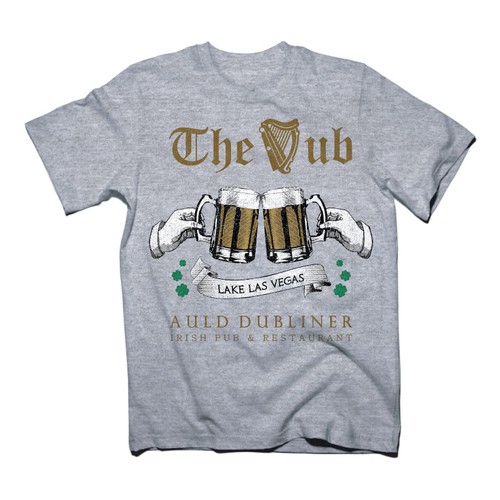 Vintage pub t-shirt concept