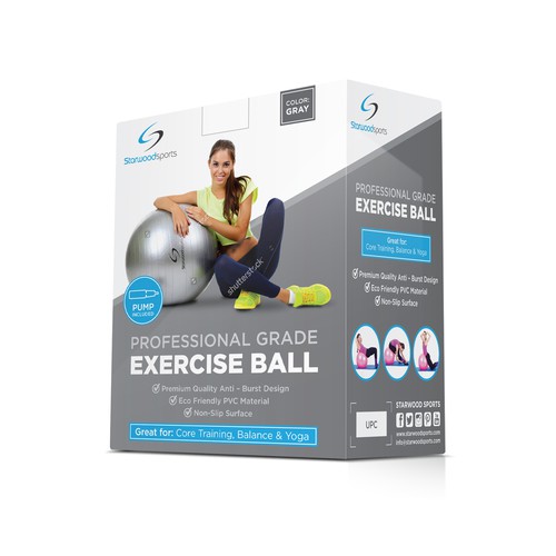 Package design for exercise ball