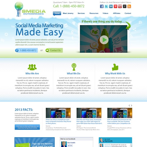 New website design wanted for Smedia Enterprises