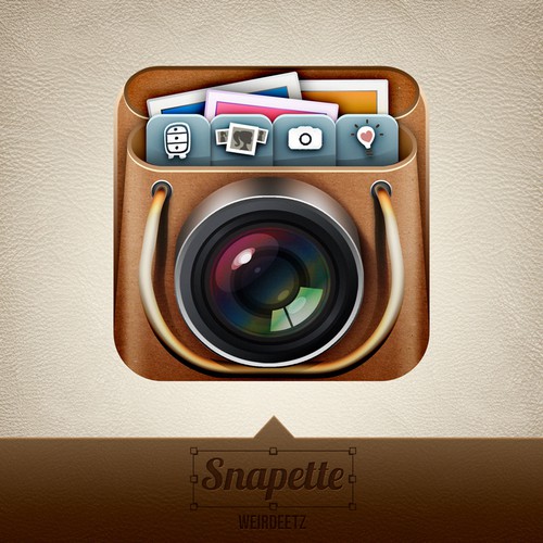 Create the next button or icon for Snapette