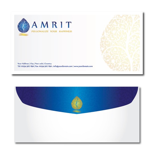 Create a modern exotic visual for Amrit