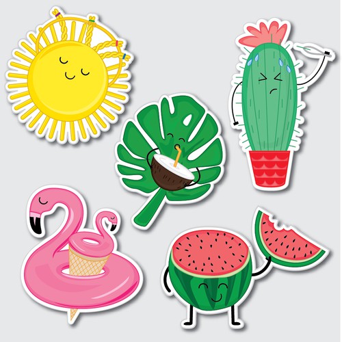 SUMMER STICKERS