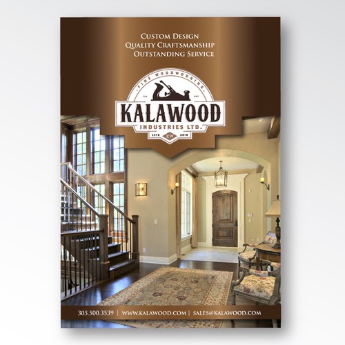 Brochure Design for Woodworking Co.