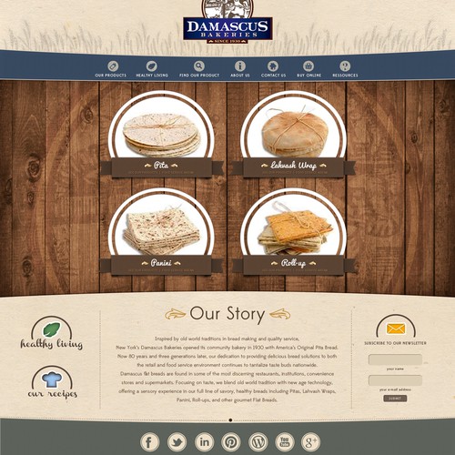 New website design wanted for Damascus Bakeries