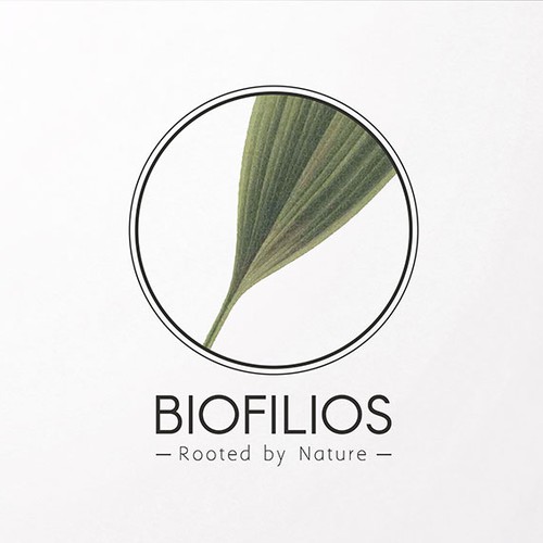 Stylish botanical logo for BIOFILIOS