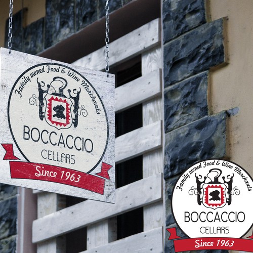 Create a new logo for Boccaccio Cellars