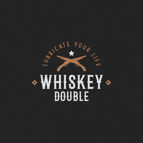 Vintage logo type for a country band