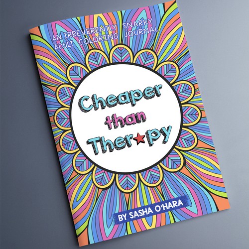 Cover design for colouring journal