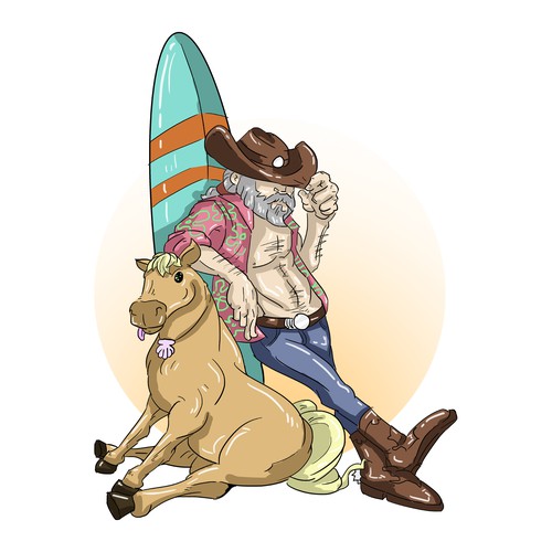 Cowboy and his best horse buddy