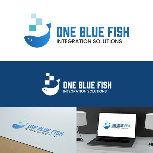 Logo Concept for One Blue Fish