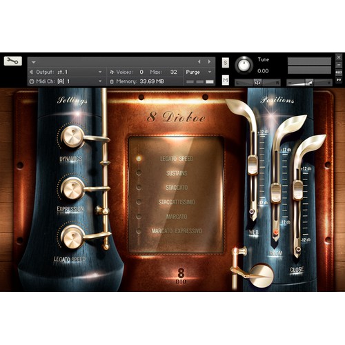 User Interface (UI) for Music Software Instrument