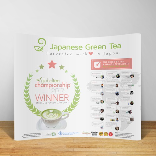 Tradeshow Booth Banner for Japanese tea brand